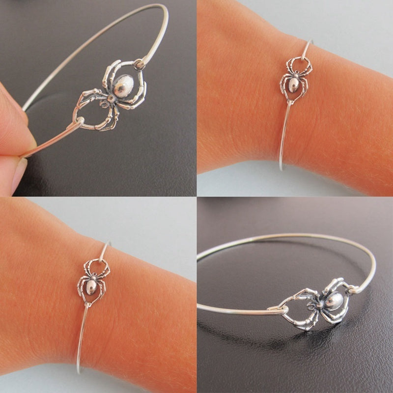Halloween Spider Bracelet, Copper