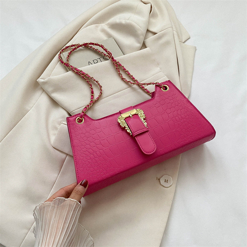 Trendy Crossbody Shoulder Bag Chain Strap