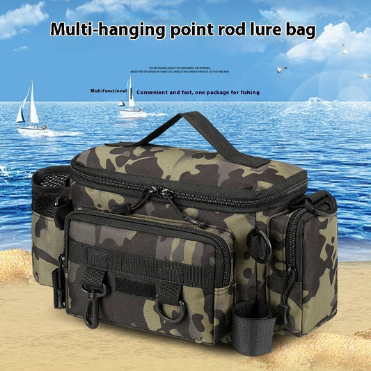 Large Capacity Multifunctional Insertion Pole Lure Waist Bag
