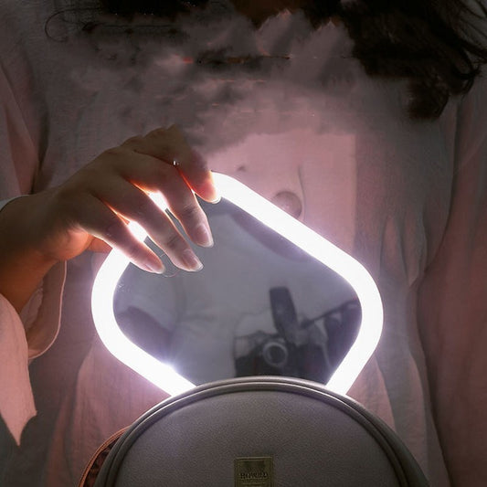 Desktop Makeup Mirror With Light Bulb Fill Light Beauty Tools