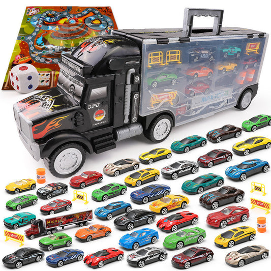 Big Truck with Cars Kids Play Toy Vehicles