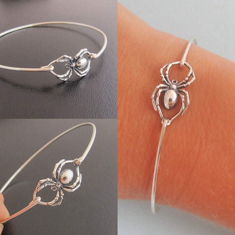 Halloween Spider Bracelet, Copper