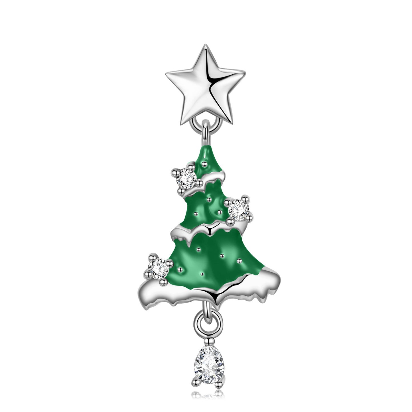 Christmas Tree Necklace S925 Silver Trendy Jewelry