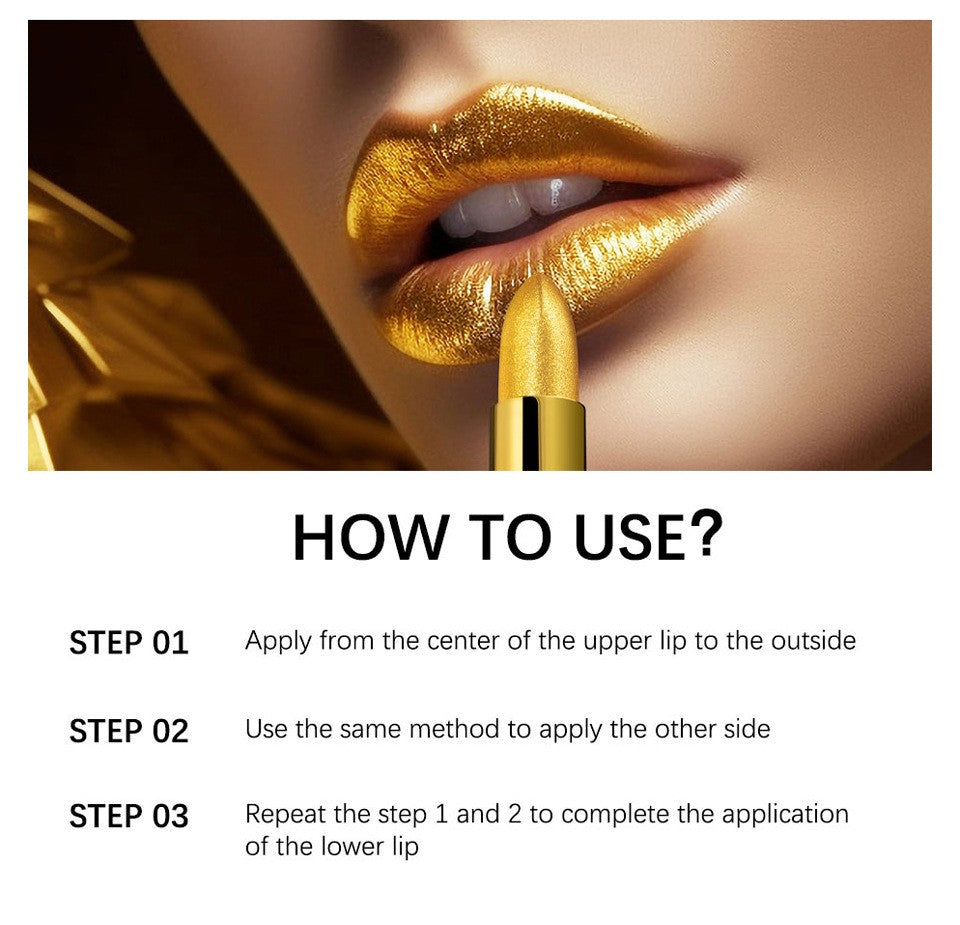 Lipstick Kit Gold Bar Makeup Set