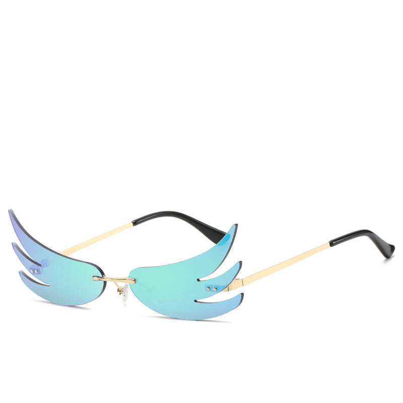 Flame Reflective Trendy Sunglasses