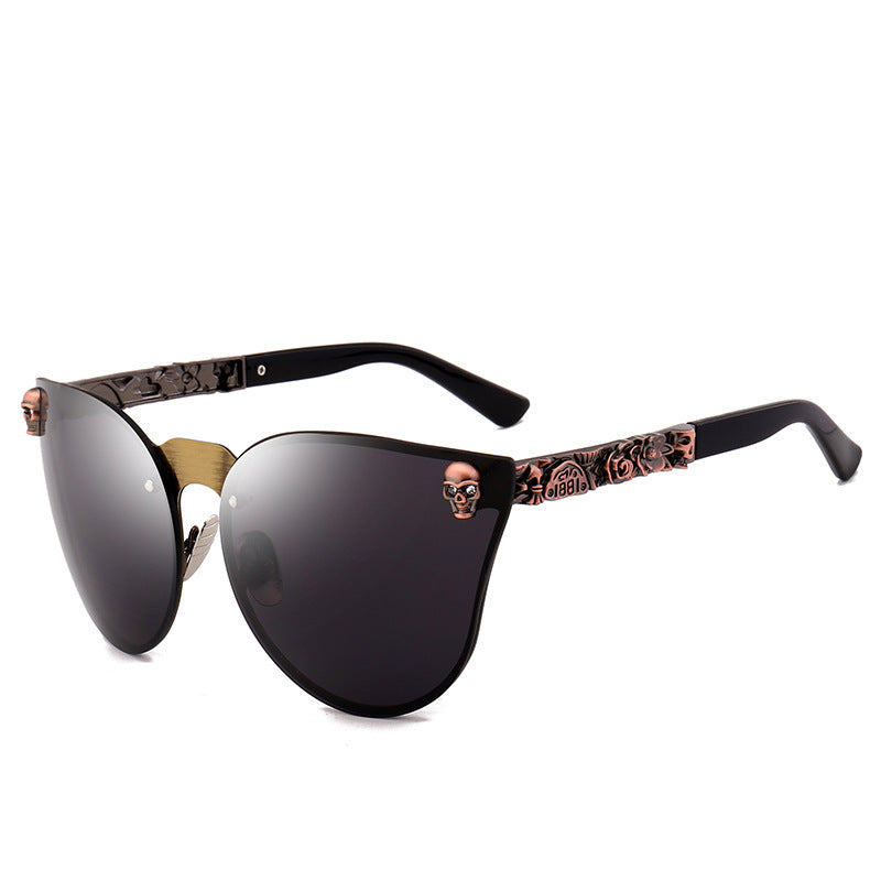 Skull Sunglasses Metal Frame Eyewear