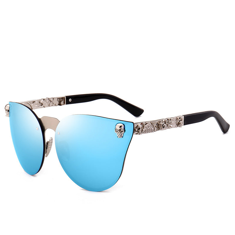 Skull Sunglasses Metal Frame Eyewear