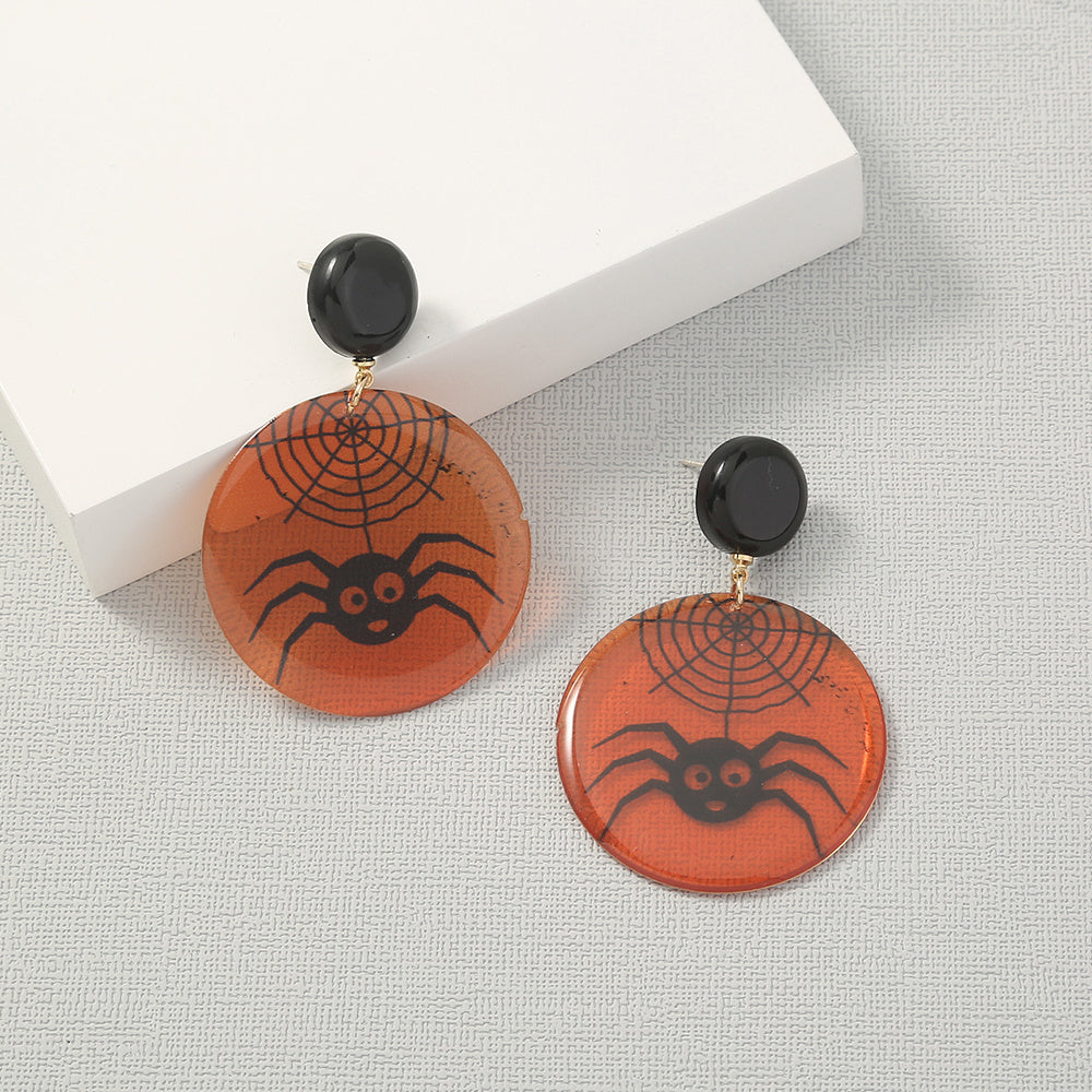 Simple Geometric Personality Halloween Earrings