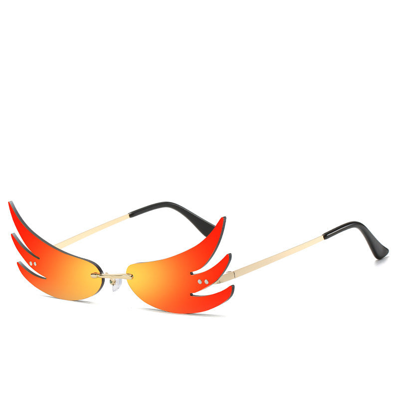 Flame Reflective Trendy Sunglasses