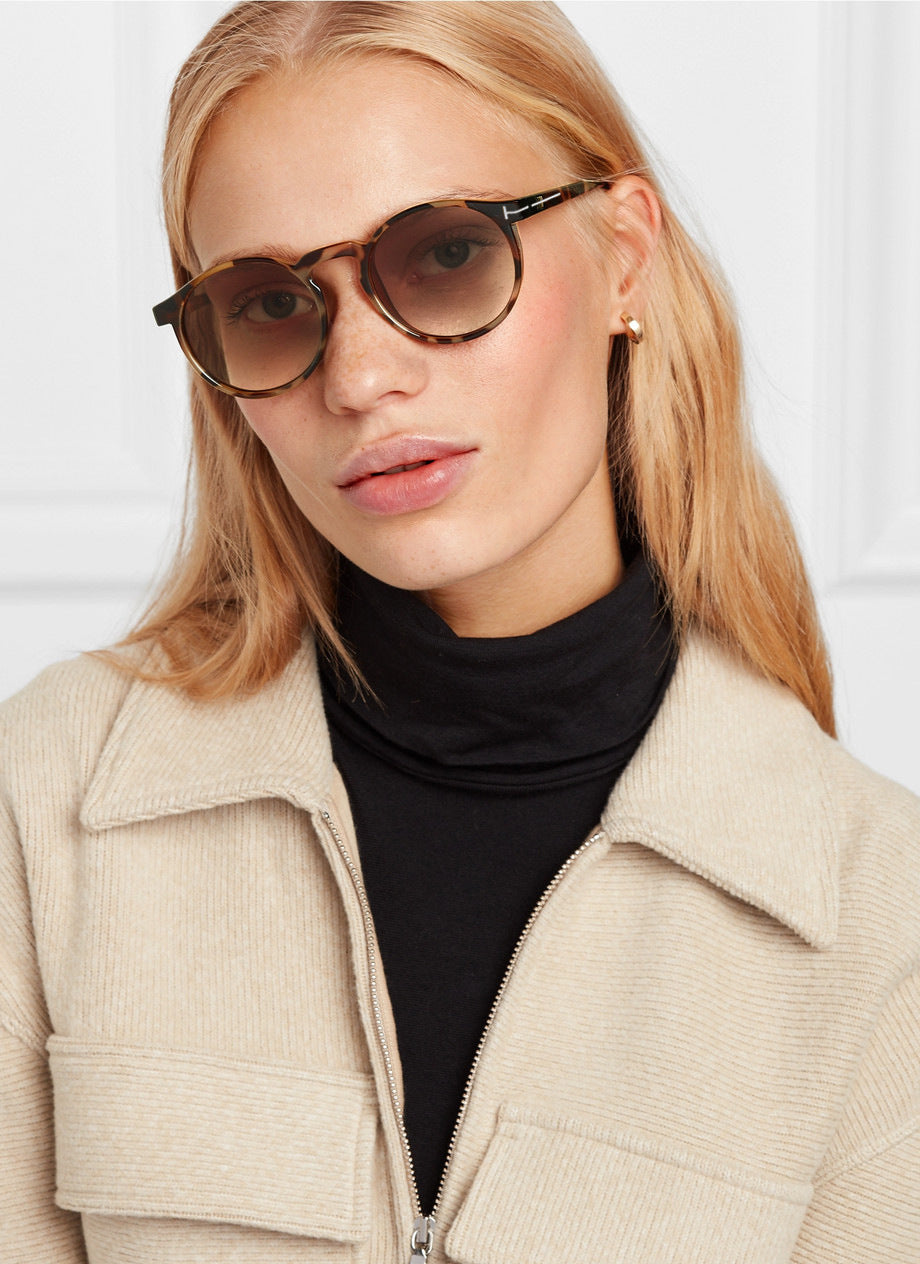 Fashion T-shaped Round Sunglasses