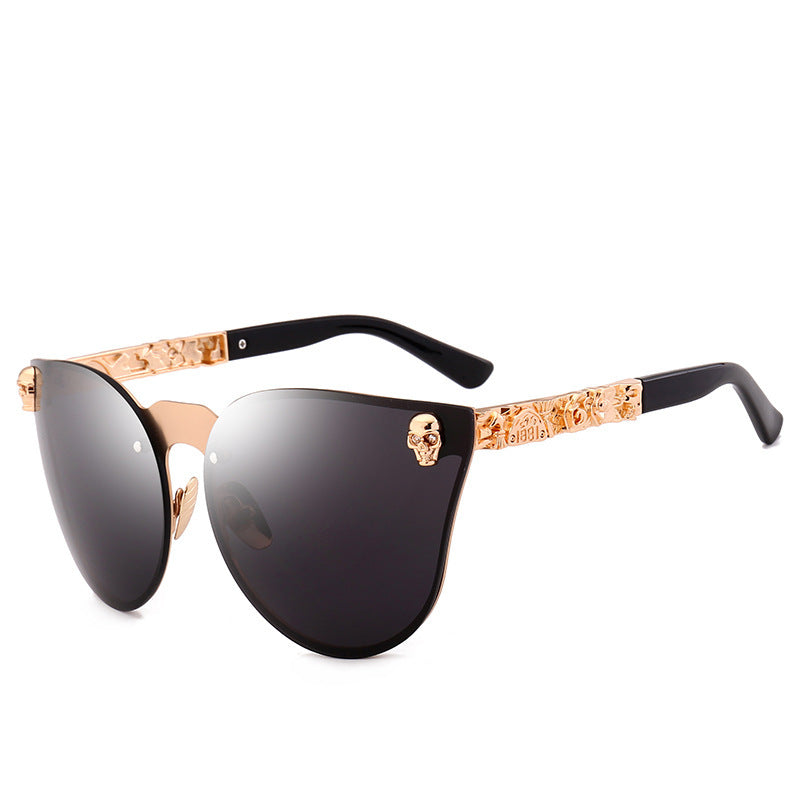 Skull Sunglasses Metal Frame Eyewear