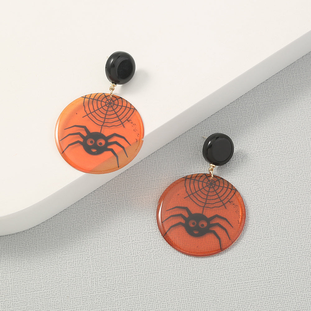 Simple Geometric Personality Halloween Earrings