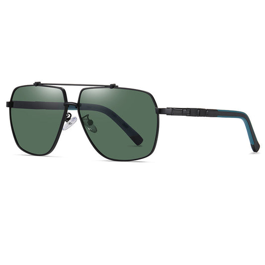 Polarized Sunglasses Fashion Square Metal Frame