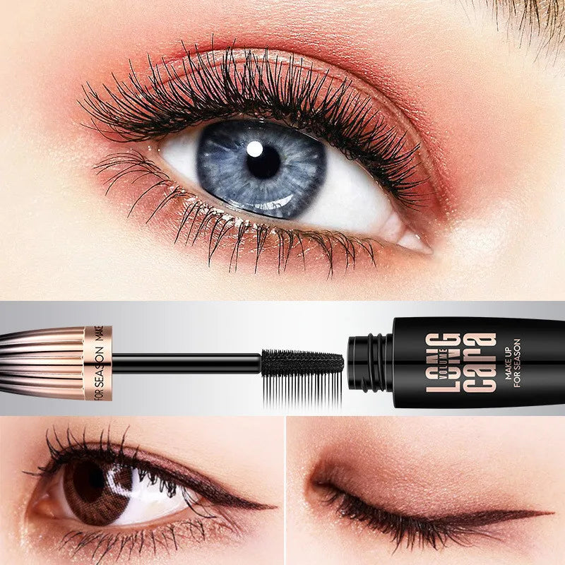 My Amazing Lashes Mascara Black 4D Silk Fiber Eyelashes Lengthening Mascara Waterproof Lash Black Eyelashes  Extension Mascara