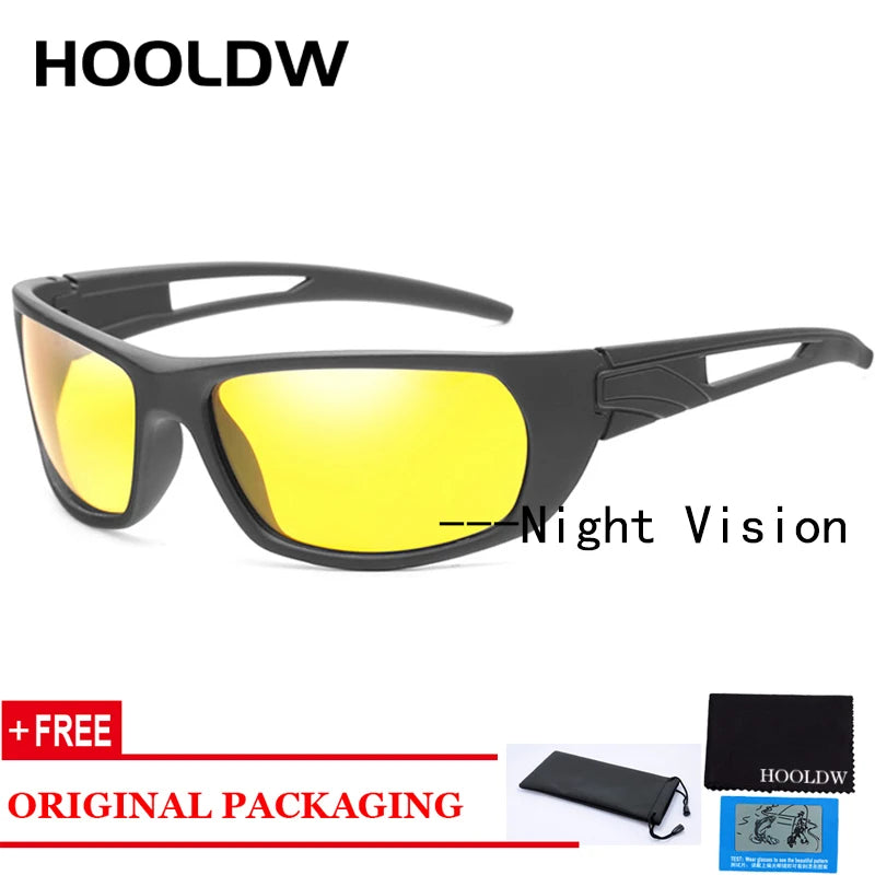 Retro Polarized Photochromic Sunglasses Night Vision Glasses Day Night Driving Anti-glare Goggle Eyewear UV400