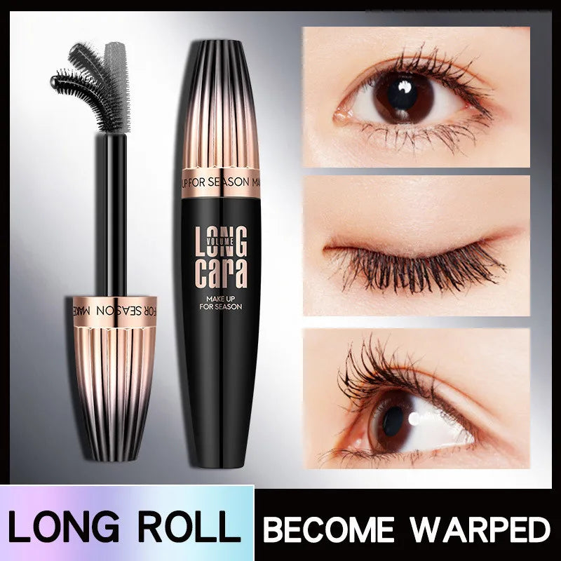 My Amazing Lashes Mascara Black 4D Silk Fiber Eyelashes Lengthening Mascara Waterproof Lash Black Eyelashes  Extension Mascara