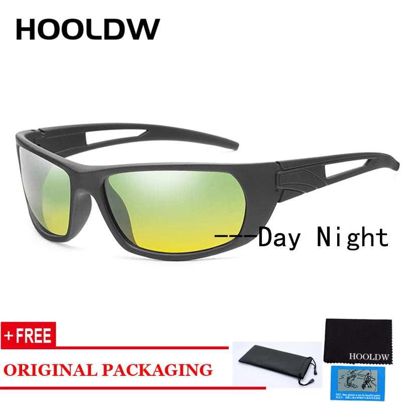 Retro Polarized Photochromic Sunglasses Night Vision Glasses Day Night Driving Anti-glare Goggle Eyewear UV400