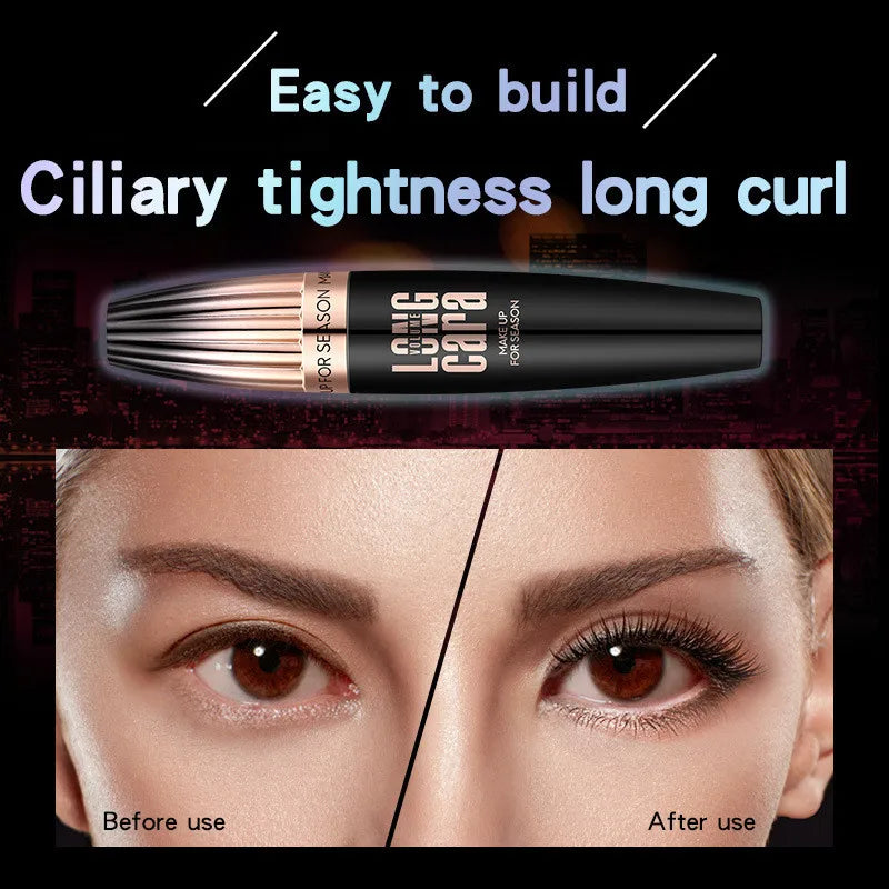 My Amazing Lashes Mascara Black 4D Silk Fiber Eyelashes Lengthening Mascara Waterproof Lash Black Eyelashes  Extension Mascara