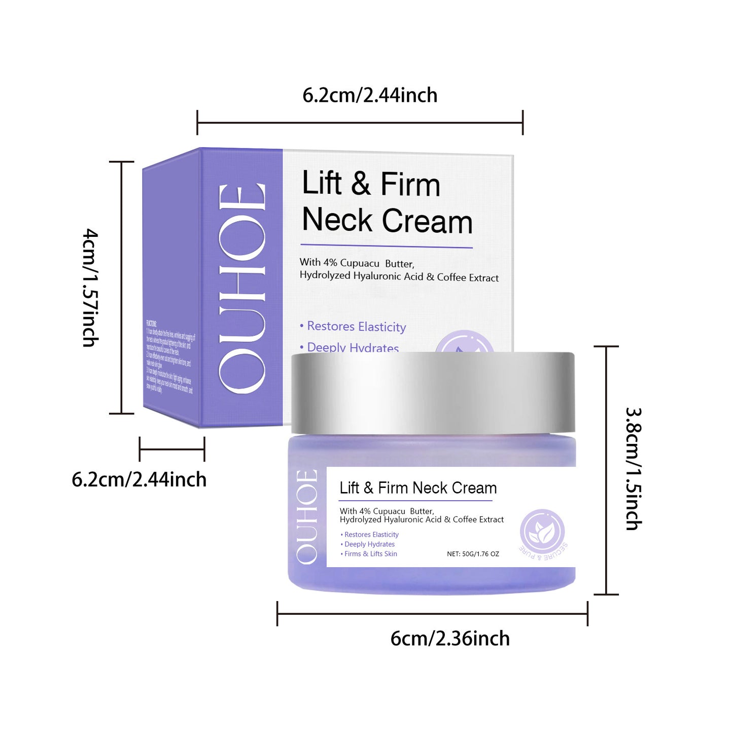 Tighten Lift Neck Cream Reduce Fine Lines Brightening Firming Nourish Smoothing Lasting Moisturize Neck Rejuvenation Care Lotion