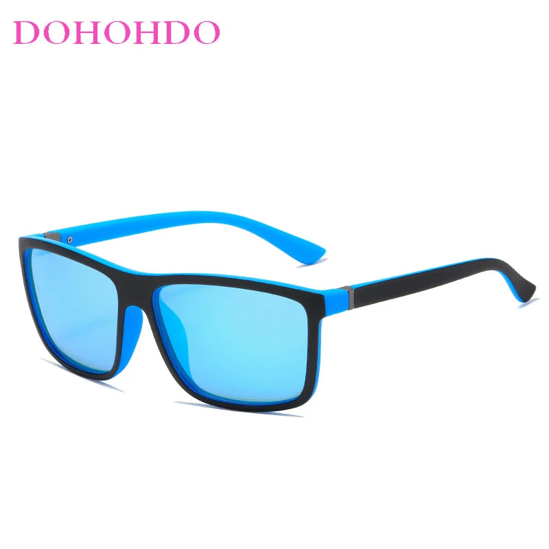 Square Vintage Polarized Sunglasses Travel Driving Anti-glare Eyewear UV400