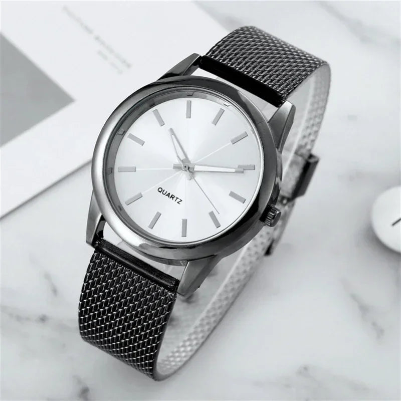 Magnetic Stainless Steel Wristwatch Mesh Band Luxury Montre Femme Wristwatches