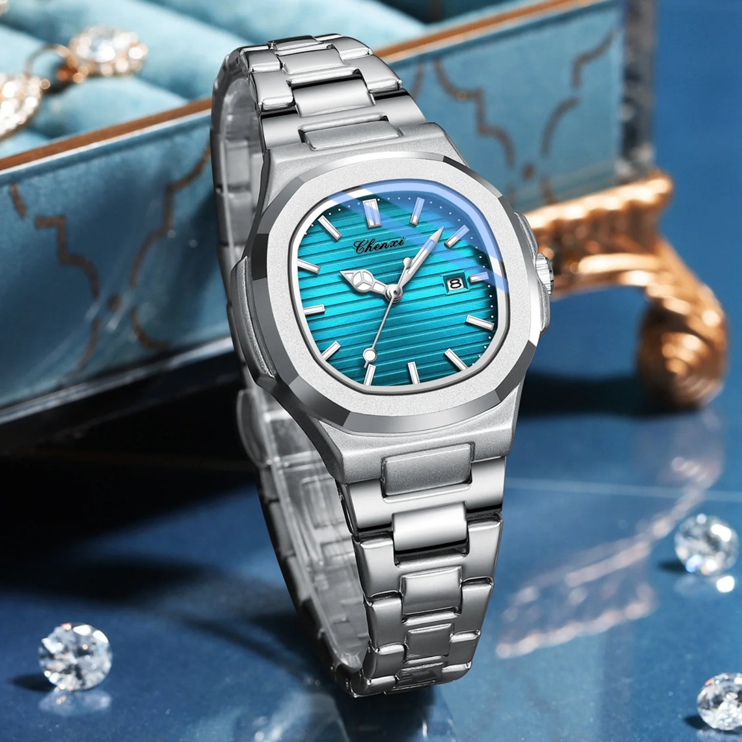 Bracelet Quartz Watch Stainless Steel Waterproof Luxury Wristwatch