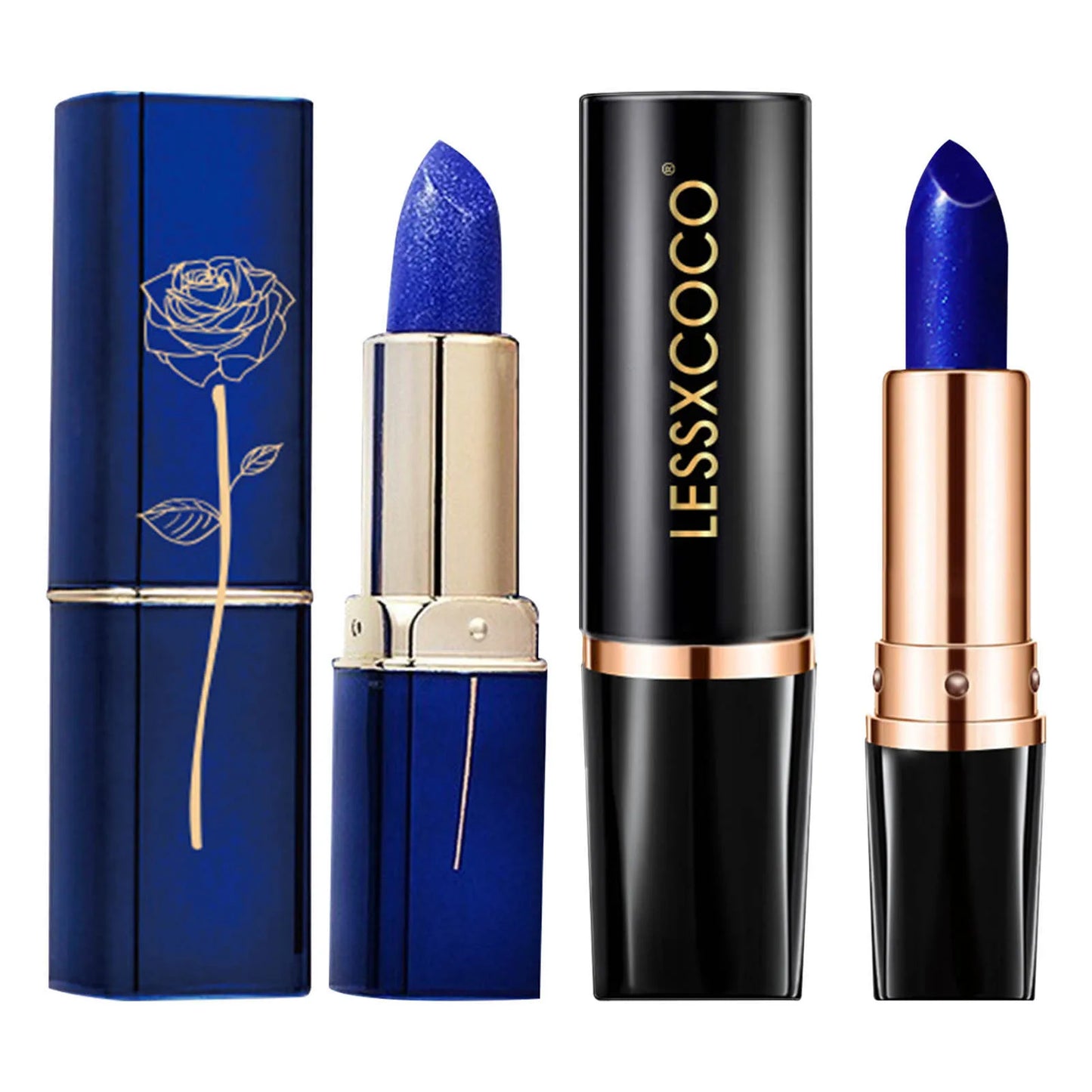 Color Changing Lipstick Waterproof Blue Lipstick turns Pink Moisturizing Long Lasting