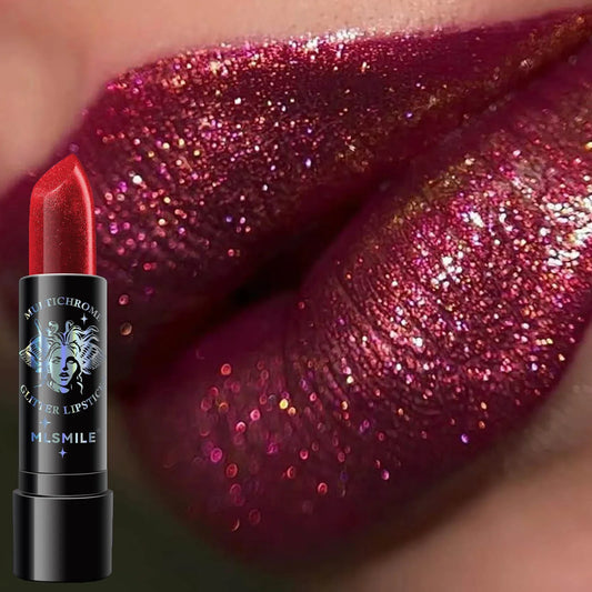 Diamond Glitter Lipstick Waterproof Moisturizing Long-lasting Metallic Lip Gloss