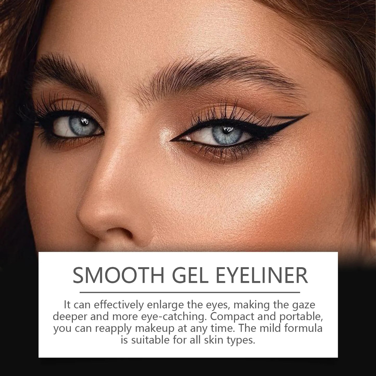 Smooth Eyeliner Pencil Waterproof Long Lasting Thick Gel Eye Enhancing Pencil