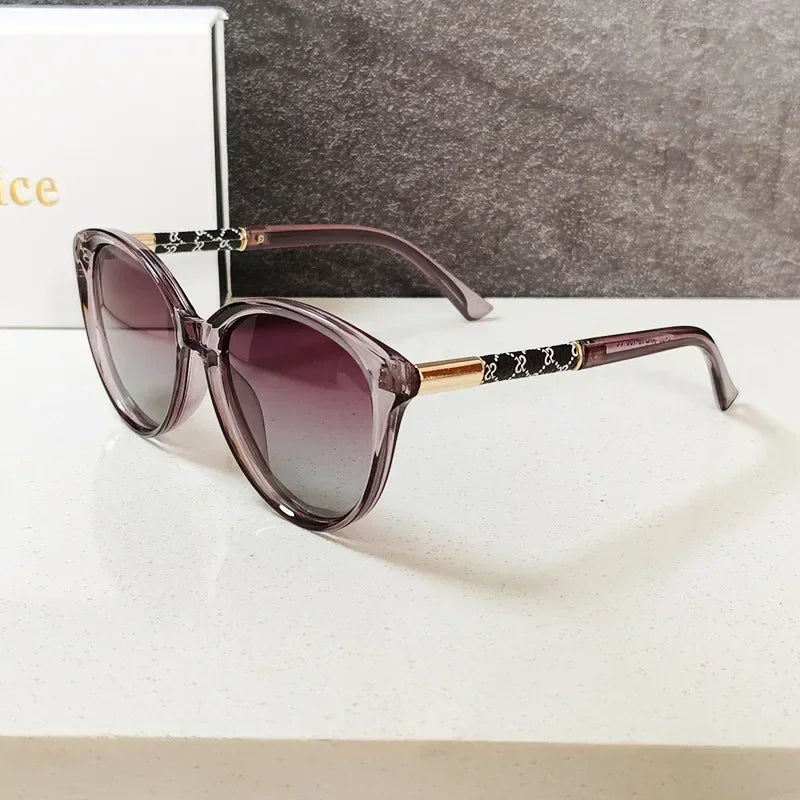 Polarized Luxury Fashion Sunglasses Cat-eye Shaped Frames Eyewear