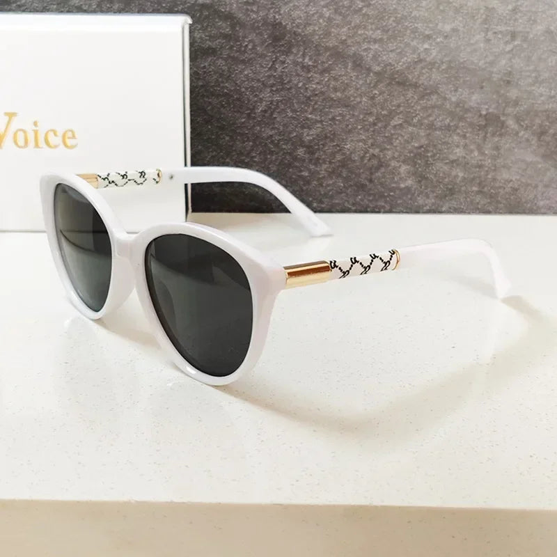 Polarized Luxury Fashion Sunglasses Cat-eye Shaped Frames Eyewear