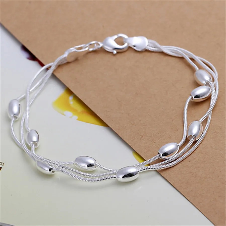 Exquisite Solid Chain Link Bracelet Fashion Charm Casual Bracelet