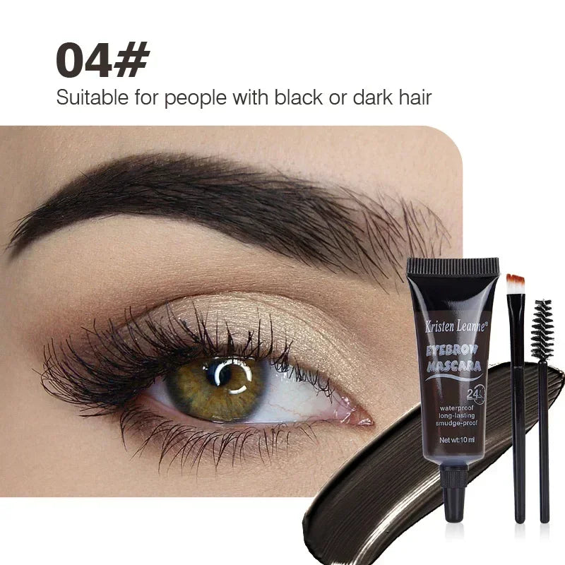 Eyebrow Cream Tint Dye Gel 24 Hours Waterproof Non-smudge Makeup