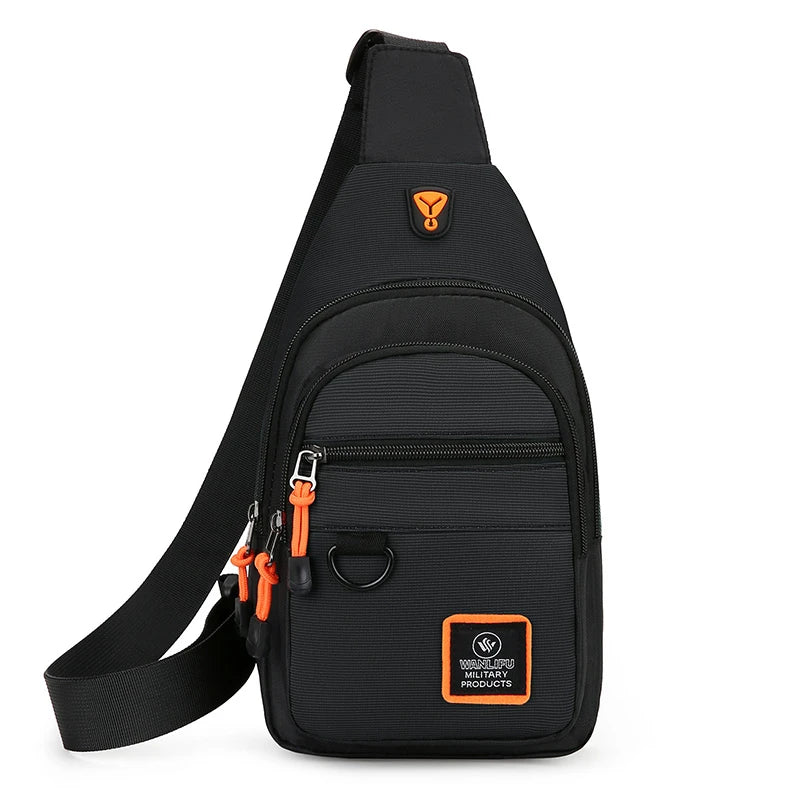 Simple Outdoor Sports Running Cycling Chest Bag Casual Belt Sling Bags Crossbody Small Shoulder Bag