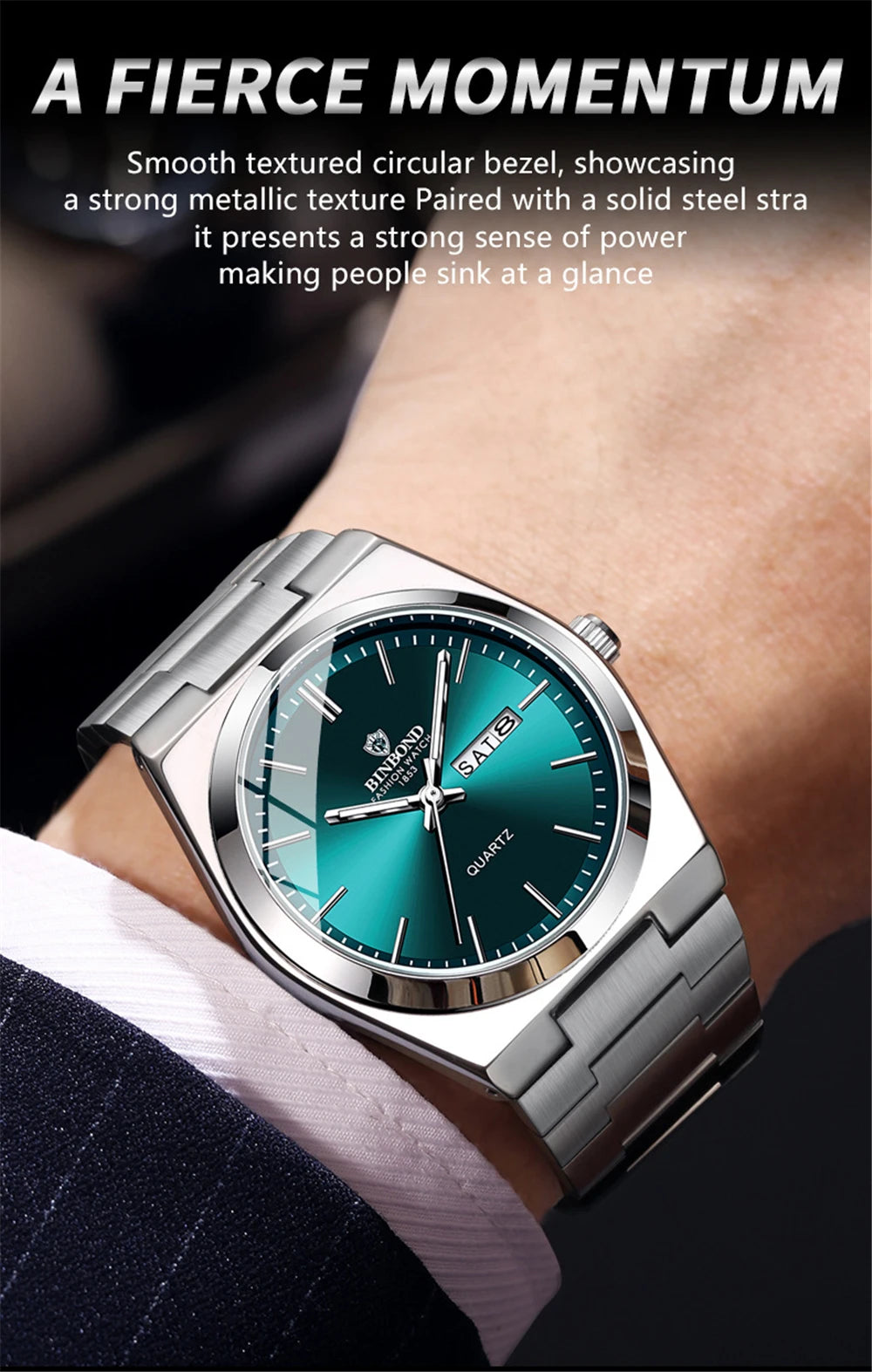 Casual Business Fashion Quartz Wristwatches Gold Movement Clock Luxury Watch