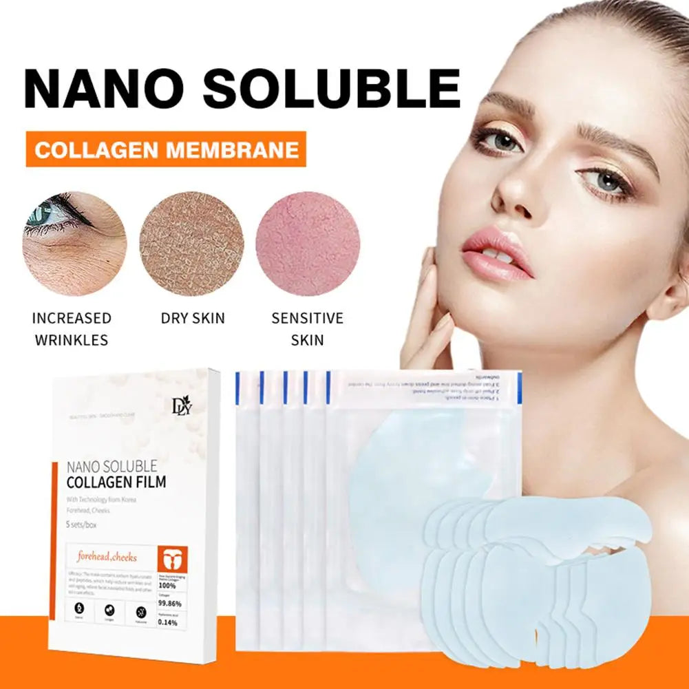 Skin Care Collagen Film Paper Soluble Facial Mask Cloth Anti-Aging Collagen Lifting