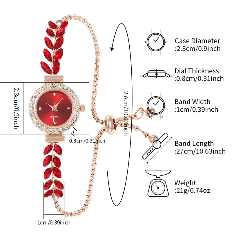 Bracelet Watches Casual Quartz Wristwatch Round Thin Fashion Watch