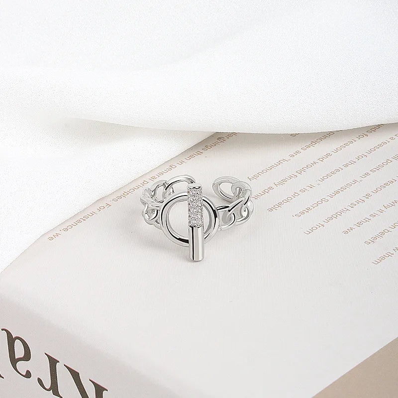 New Silver 925 Ring Stackable Infinite Heart Daisy Flower for Women Original Silver 925 Rings Brand Jewelry Gift 33553