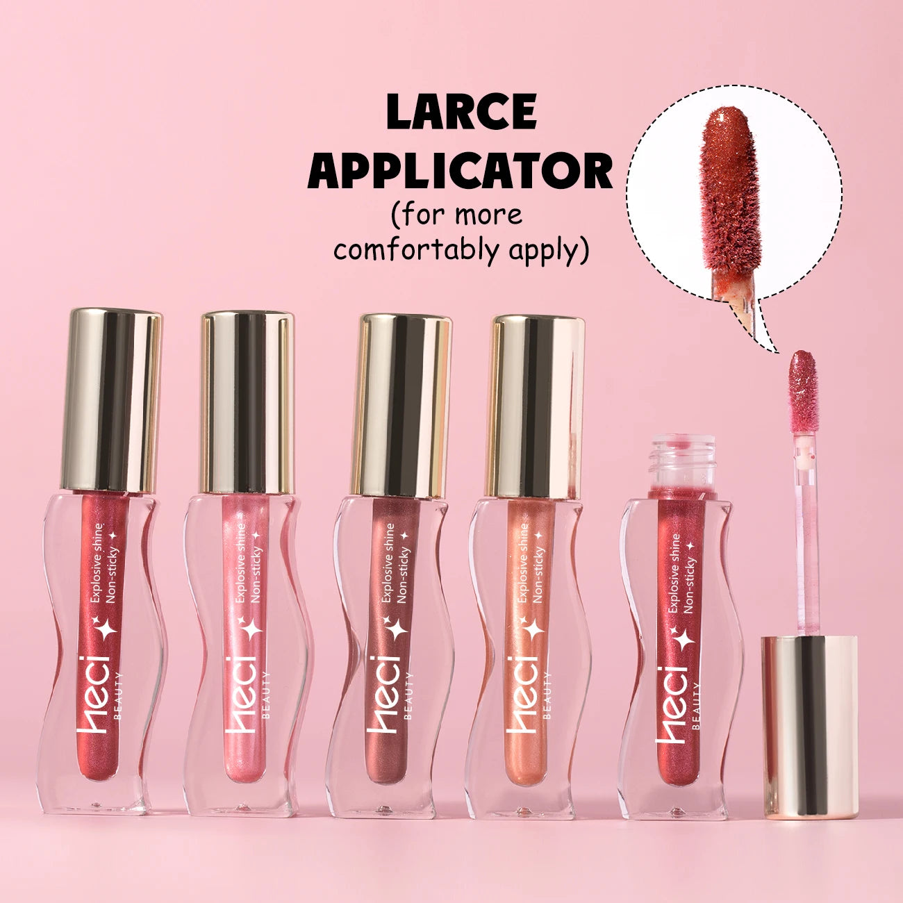 Sparkling Glitter Lip Gloss Plumping Mirror Lip Gloss Shimmer Moisturizing Lasting Water Light Lip Tint Stain For Autumn&Winter