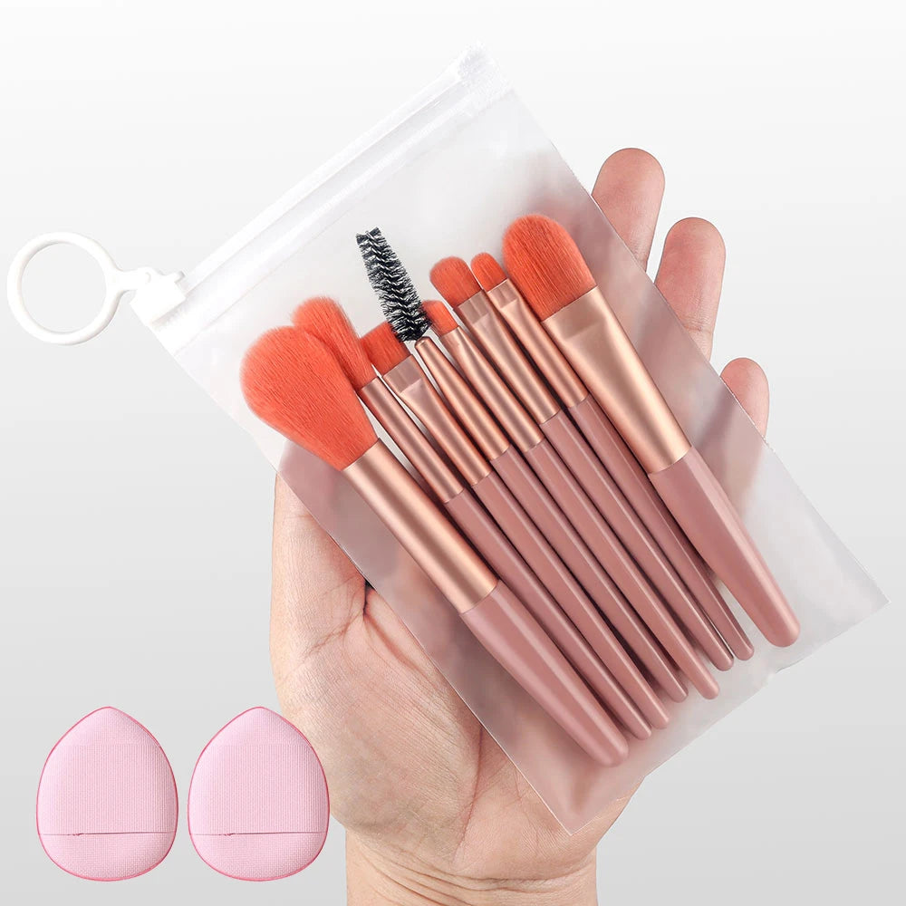 Face Makeup Brush Set Premium Synthetic Foundation Powder Concealer Eyeshadow Blush Makeup Sponge