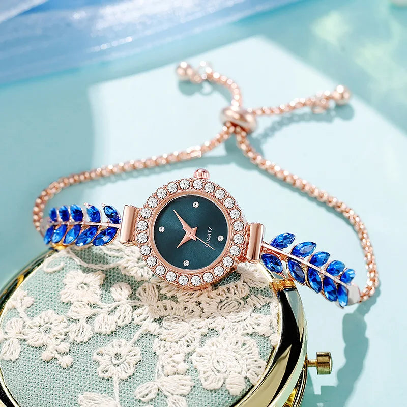 Bracelet Watches Casual Quartz Wristwatch Round Thin Fashion Watch