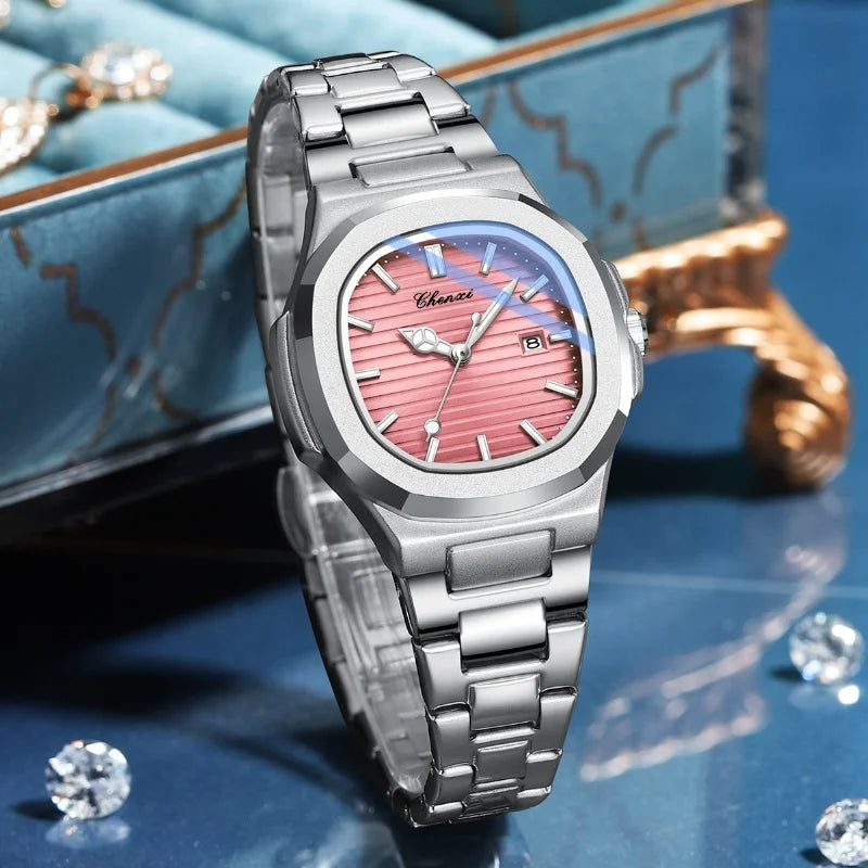 Bracelet Quartz Watch Stainless Steel Waterproof Luxury Wristwatch