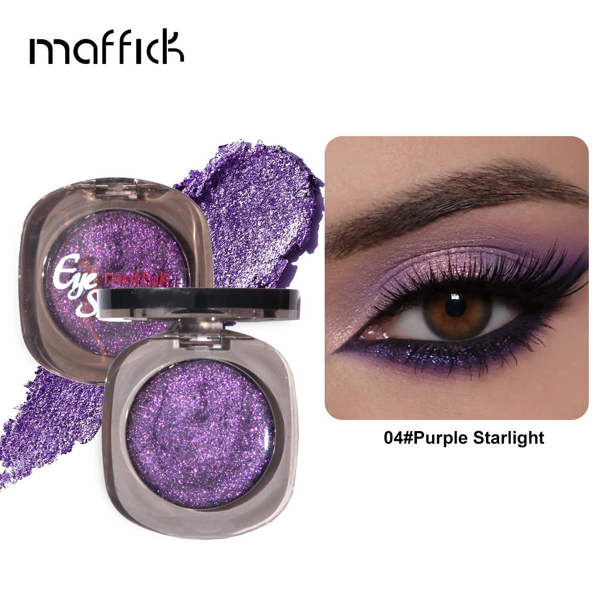 Single Color Eyeshadow Colorful Shiny Highlight Waterproof Eye Makeup