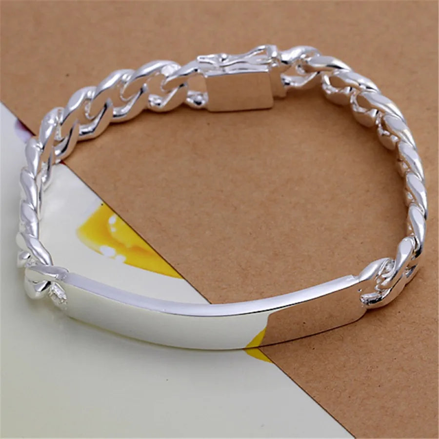 Exquisite Solid Chain Link Bracelet Fashion Charm Casual Bracelet