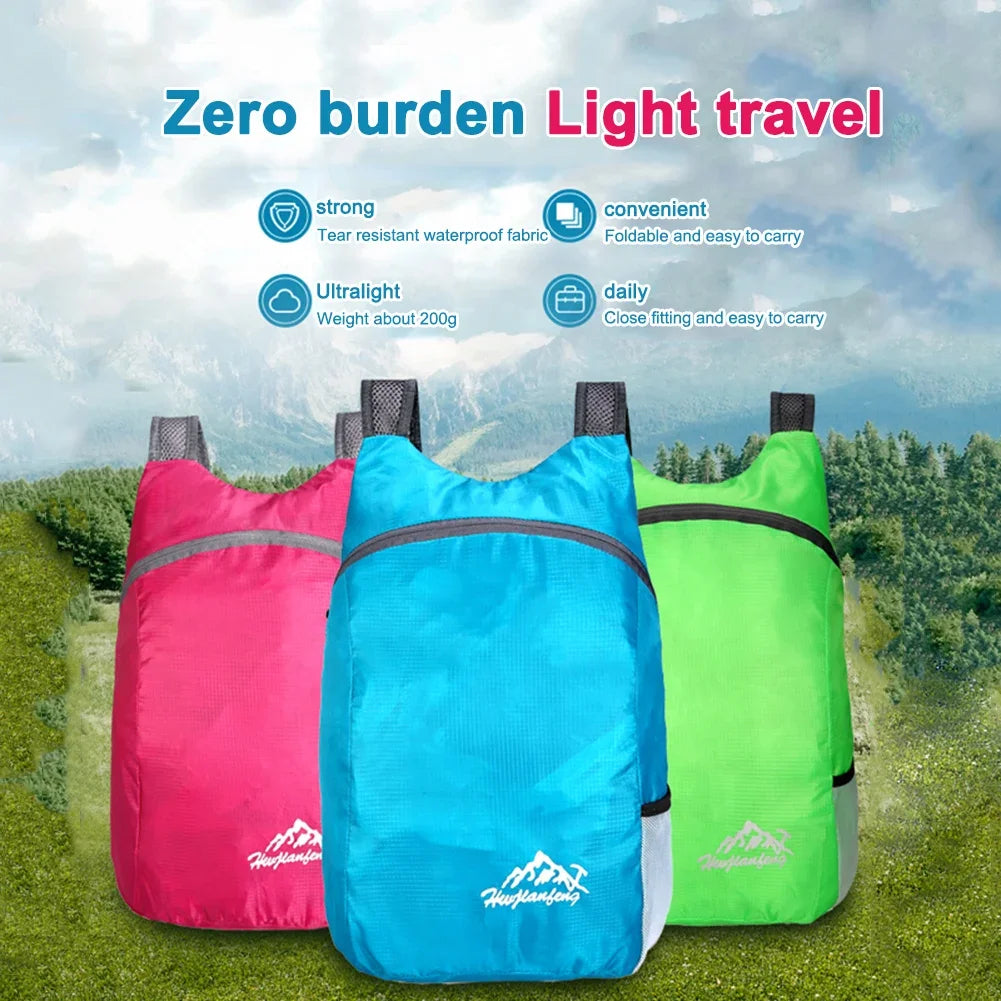 Outdoor Sports Lightweight Folding Bag Travel Mini Pocket Backpack