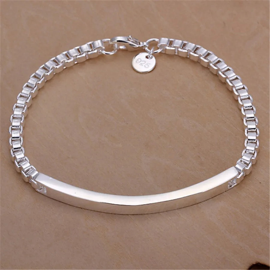 Exquisite Solid Chain Link Bracelet Fashion Charm Casual Bracelet