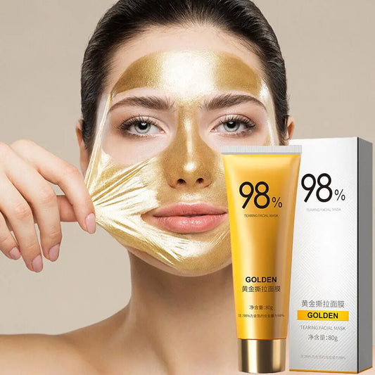 Gold Peel Mask Deep Cleansing Pores Tightens Facial Mask Lightens Blackheads