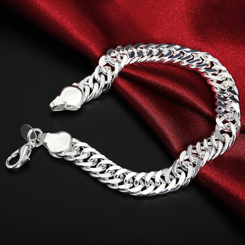 Exquisite Solid Chain Link Bracelet Fashion Charm Casual Bracelet