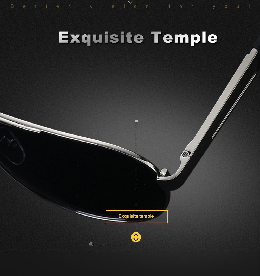 VEGA Eyewear Black Pilot Sunglasses Men Polarized With Box Polycarbonate Pilot Sun Glasses Men Aviation Sunglasses 2018 VG12