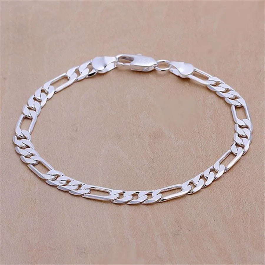 Exquisite Solid Chain Link Bracelet Fashion Charm Casual Bracelet